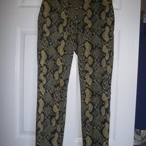 H&M women's Snake Print Straight Pants sz 4